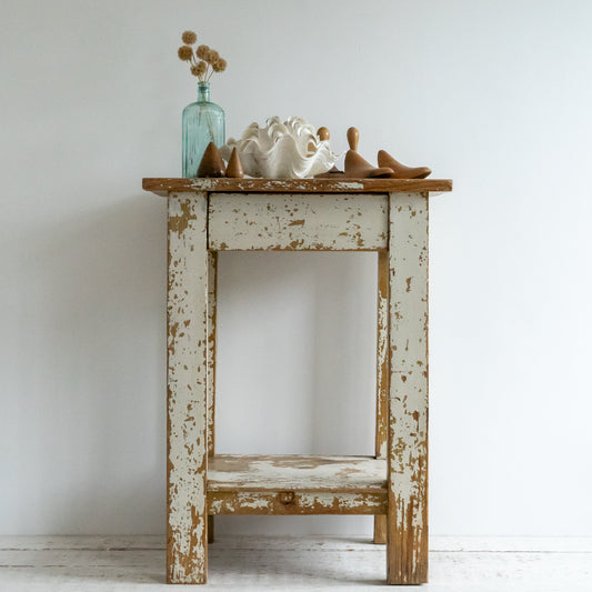 Chunky Original Painted Side Table