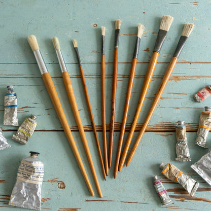 Collection of Vintage Paint Brushes