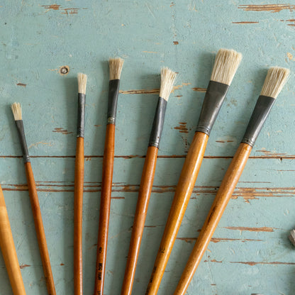 Collection of Vintage Paint Brushes