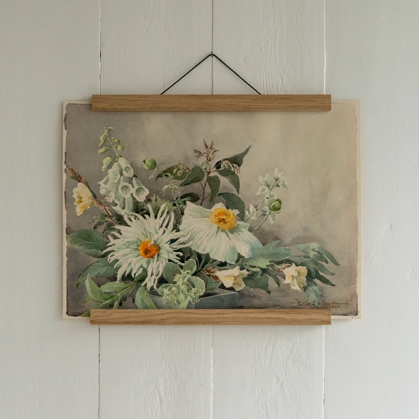 Daisy and Foxglove Watercolour Painting