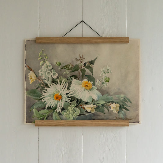 Daisy and Foxglove Watercolour Painting