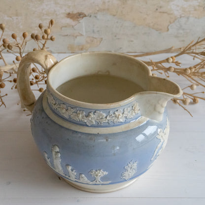 Decorative Blue and White Jug