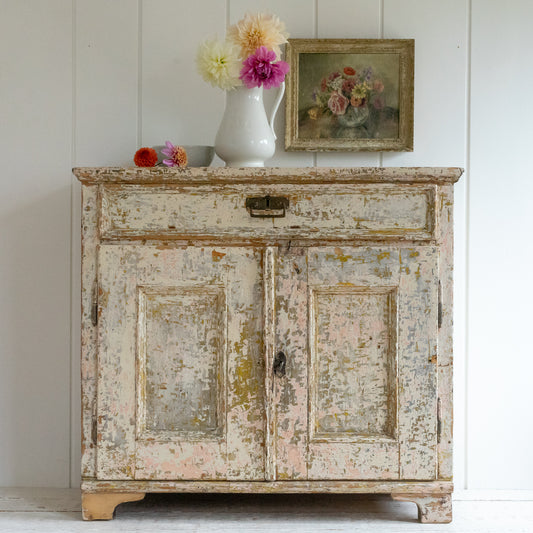 Decorative Dry Scraped Cupboard