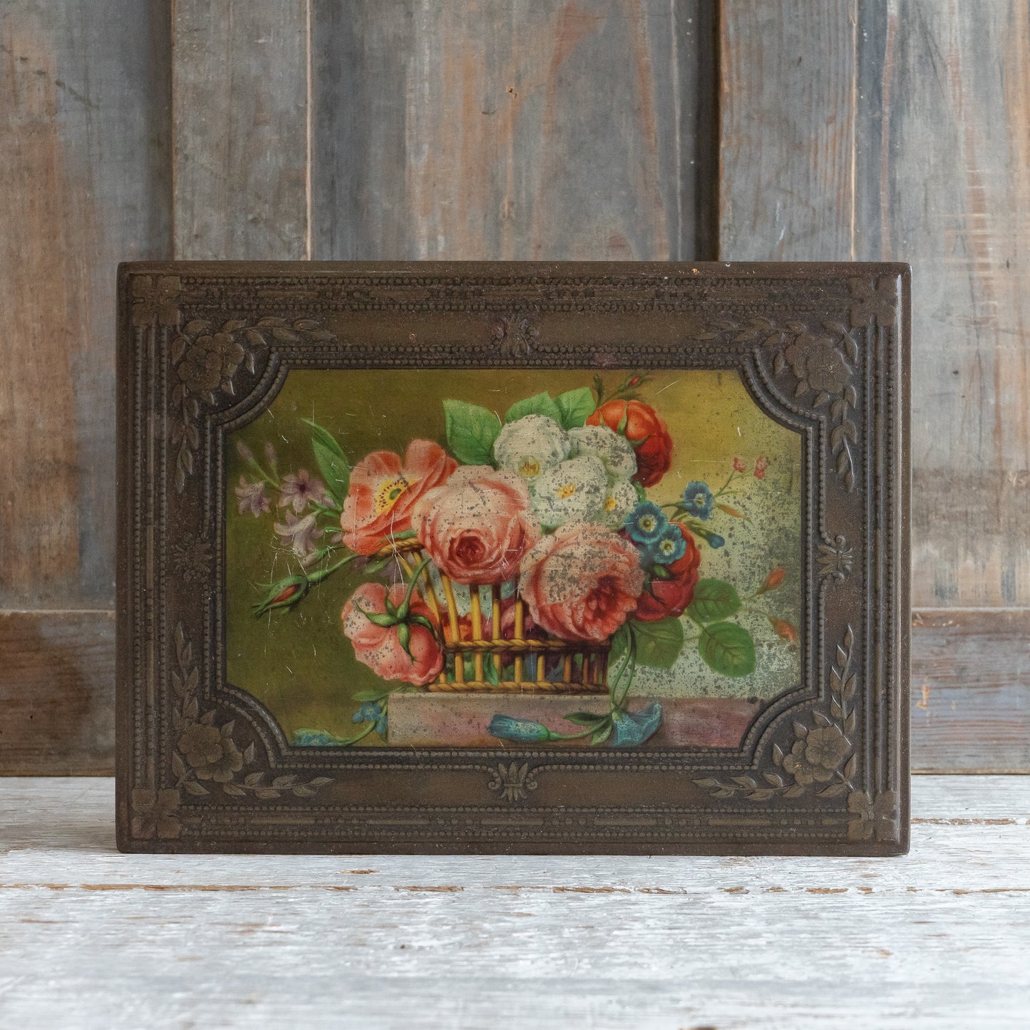 Decorative Floral Crawford & Sons Biscuit Tin