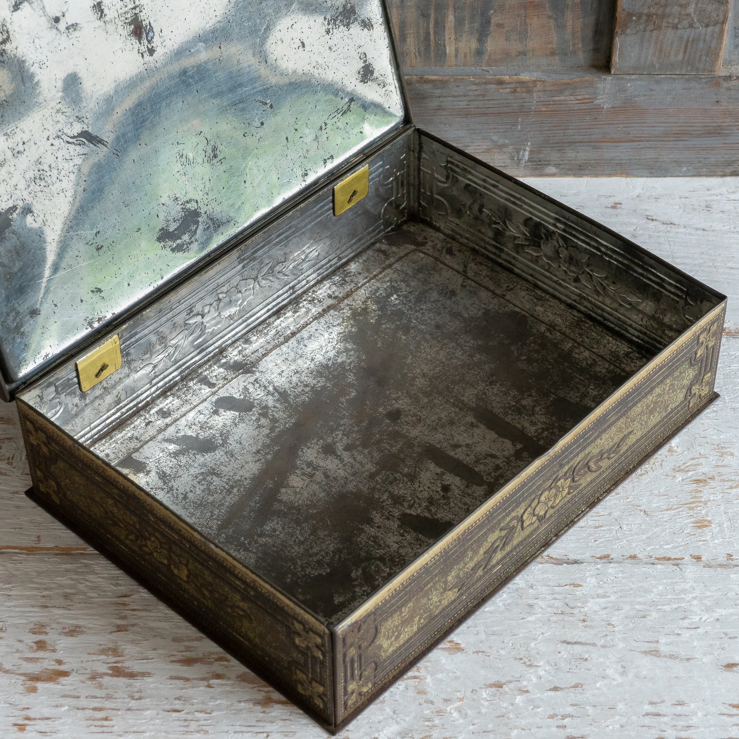 Decorative Floral Crawford & Sons Biscuit Tin