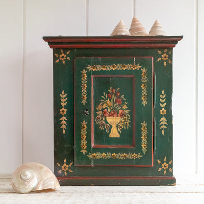 Decorative Floral Painted Cabinet