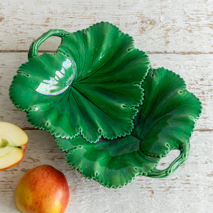Decorative Green Leaf Serving Dish