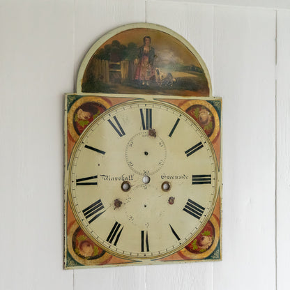 Decorative Hand Painted Antique Clock Face