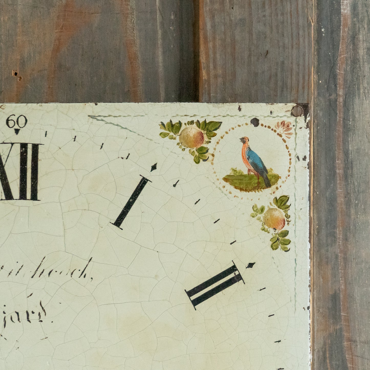 Decorative Painted Clock Face