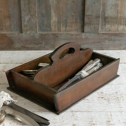 Decorative Wooden Cutlery Tray