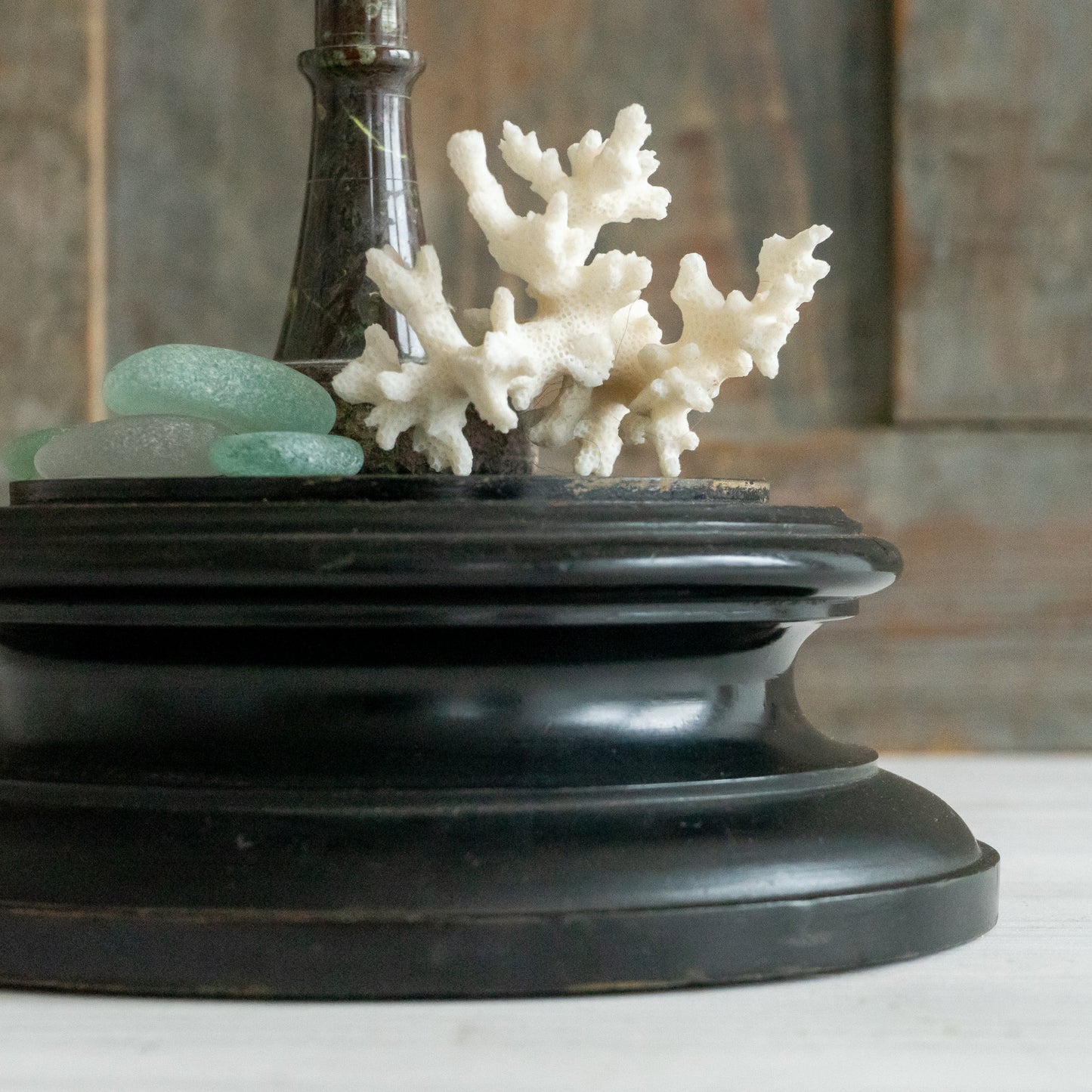 Ebonised Wooden Trophy Stand