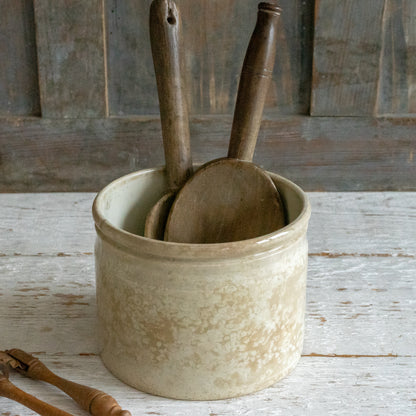 Fabulous Old Buttery White French Pot