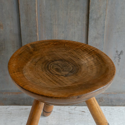 Fabulous Turned Elm Stool