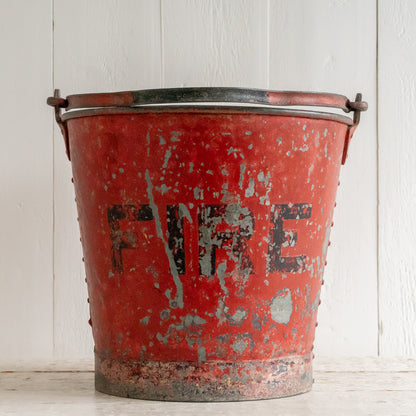 Fabulous Vintage FIRE Bucket