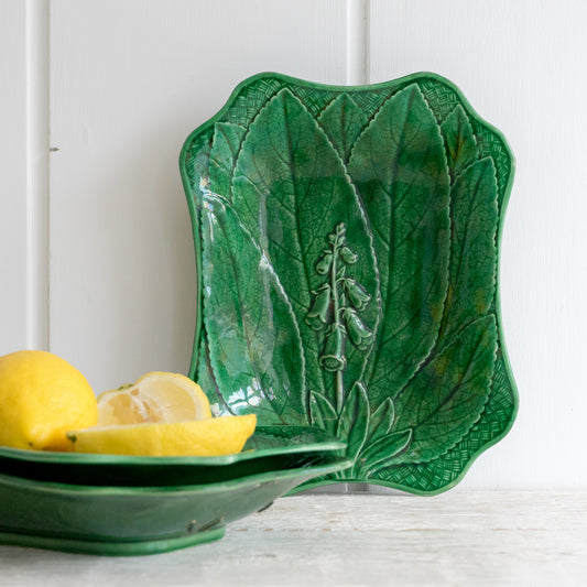 Foxglove Flower and Leaf Dish