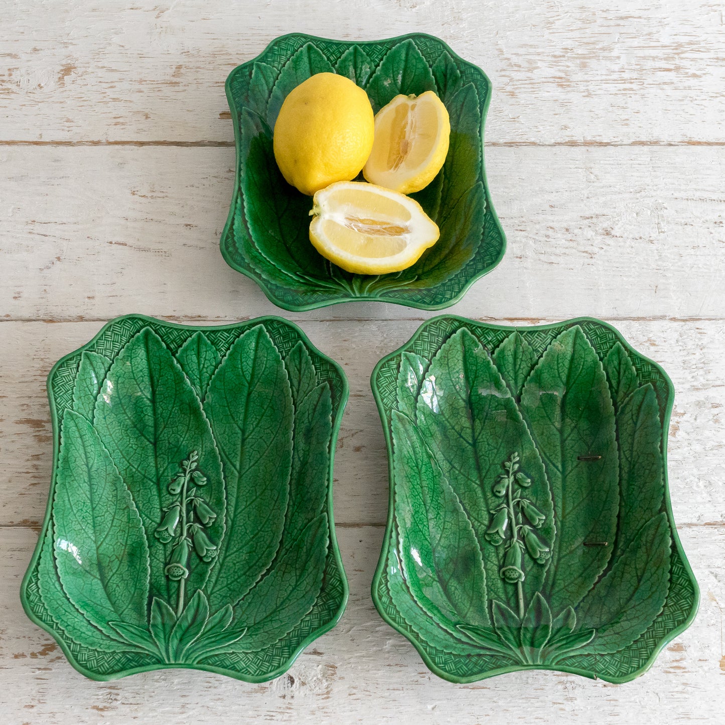 Foxglove Flower and Leaf Dish