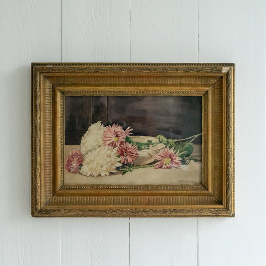 Framed Floral Watercolour Painting