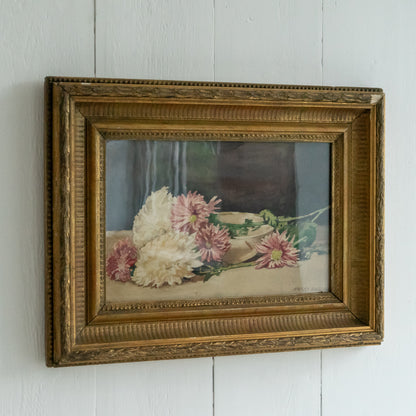 Framed Floral Watercolour Painting