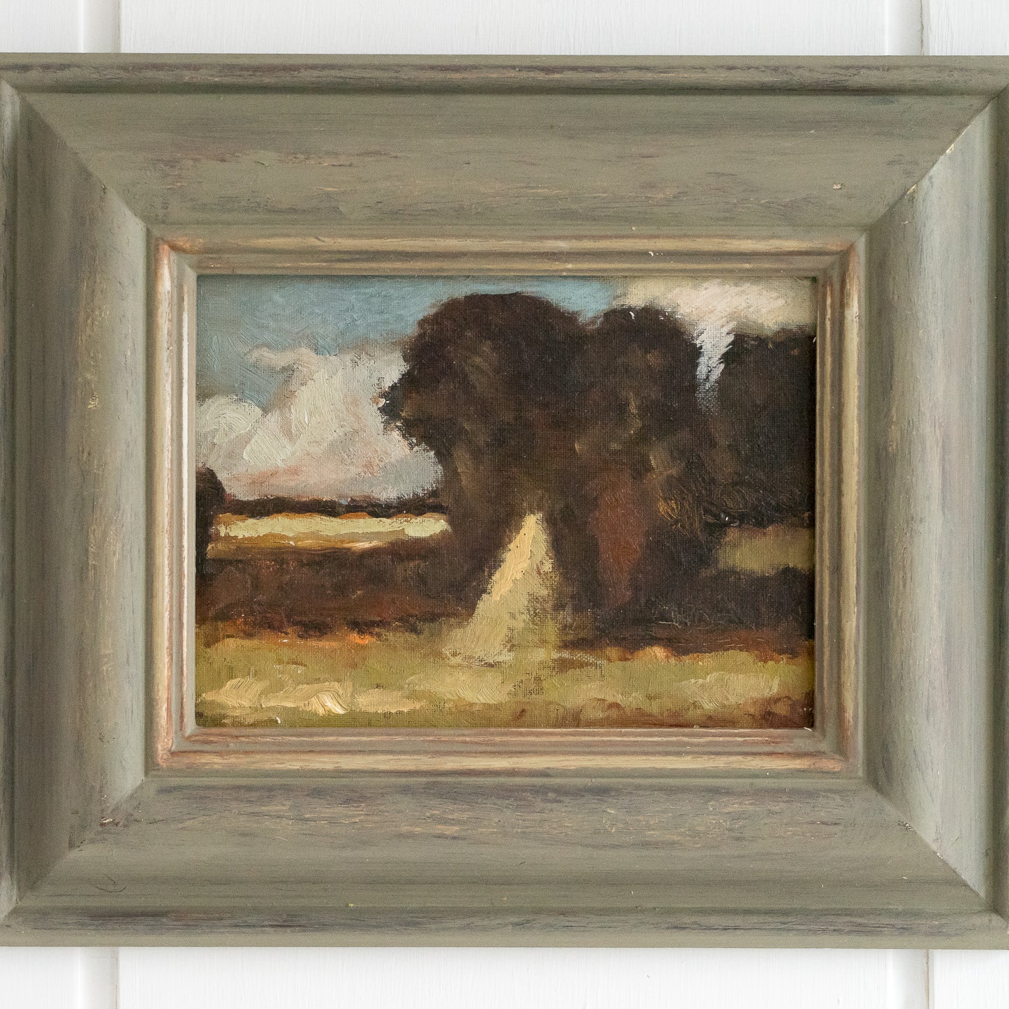 Framed Oil on Board Landscape Painting