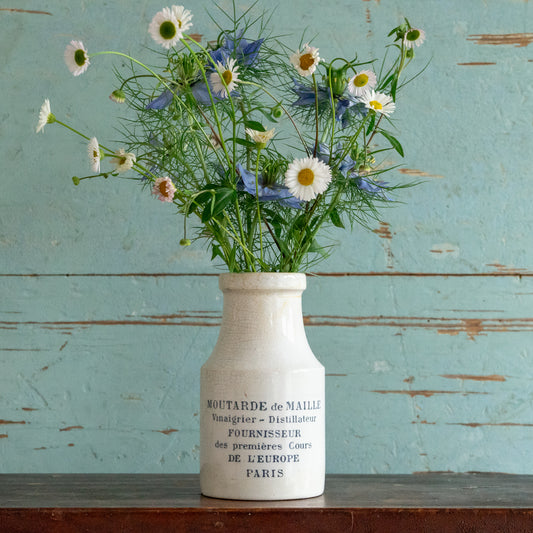 French Ironstone Mustard Pot