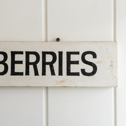Hand Painted Strawberries Sign