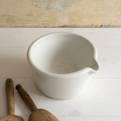 Heavy Ironstone Mortar Bowl