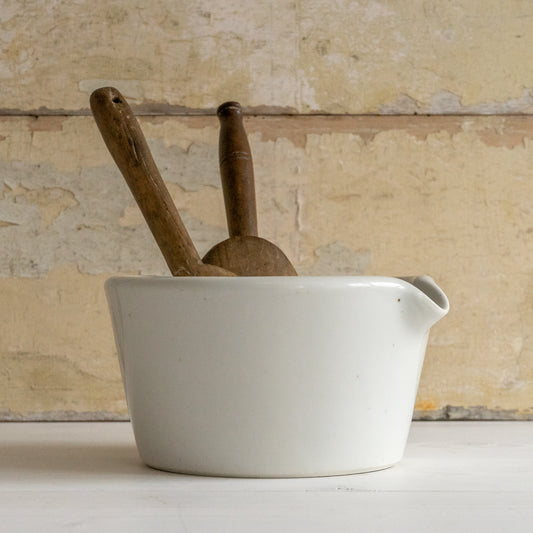 Heavy Ironstone Mortar Bowl