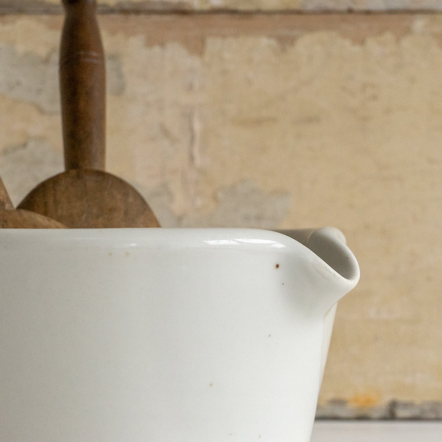 Heavy Ironstone Mortar Bowl