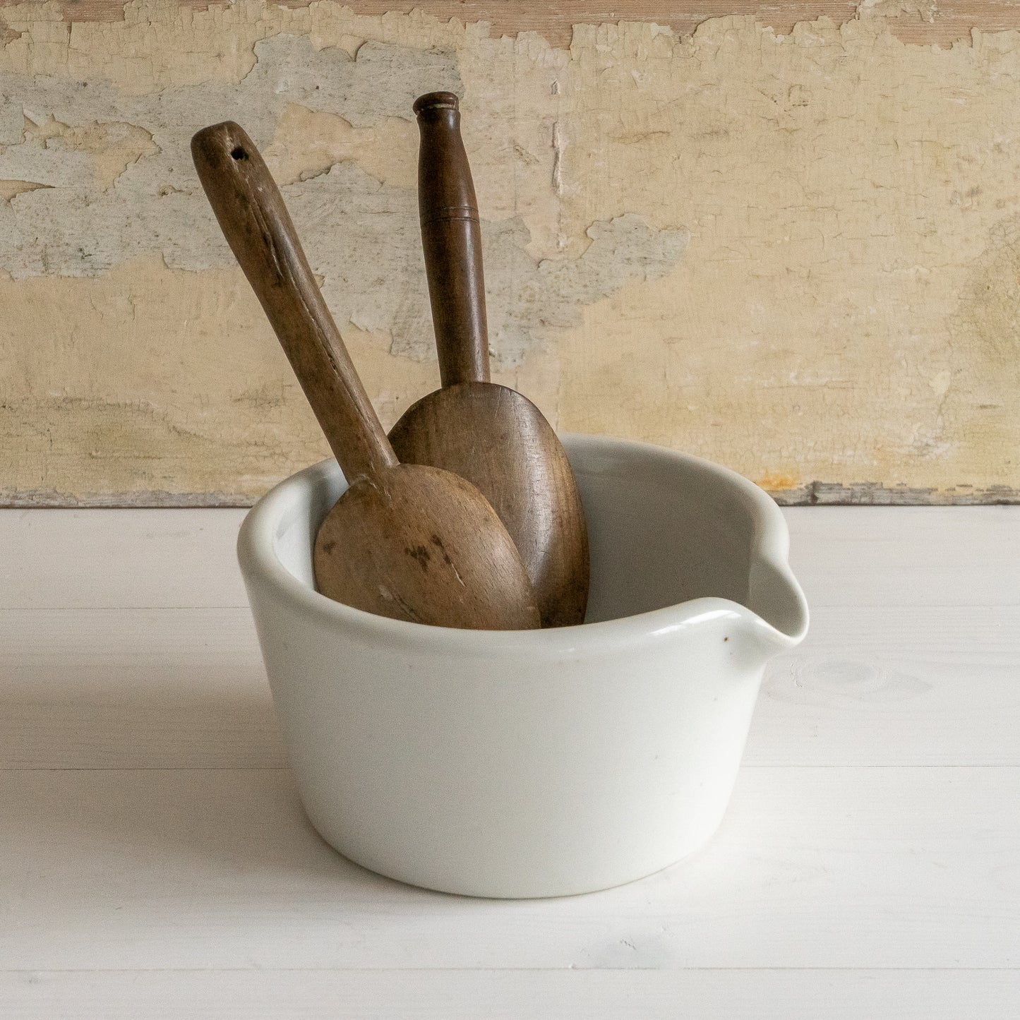 Heavy Ironstone Mortar Bowl