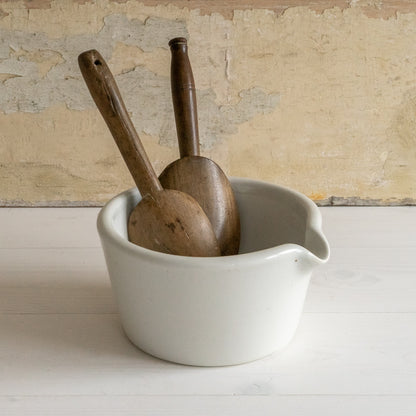 Heavy Ironstone Mortar Bowl