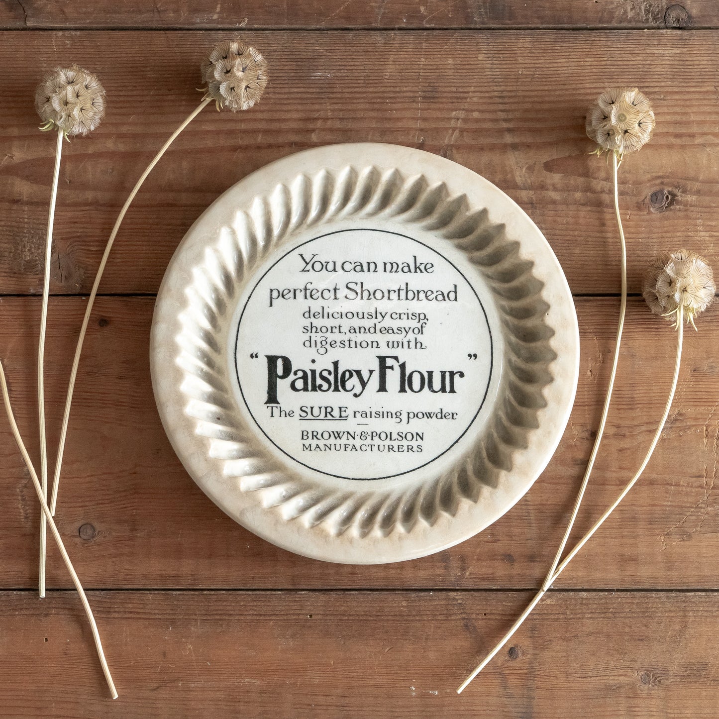 Ironstone Brown & Polson Paisley Flour Shortbread Mould