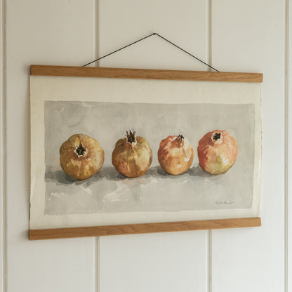 Keith Banks Watercolour Painting of Pomegranates