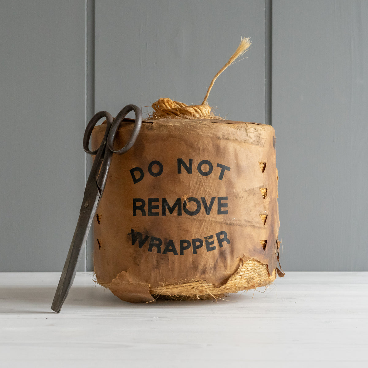 Large Ball of Vintage Twine with Original Paper Label