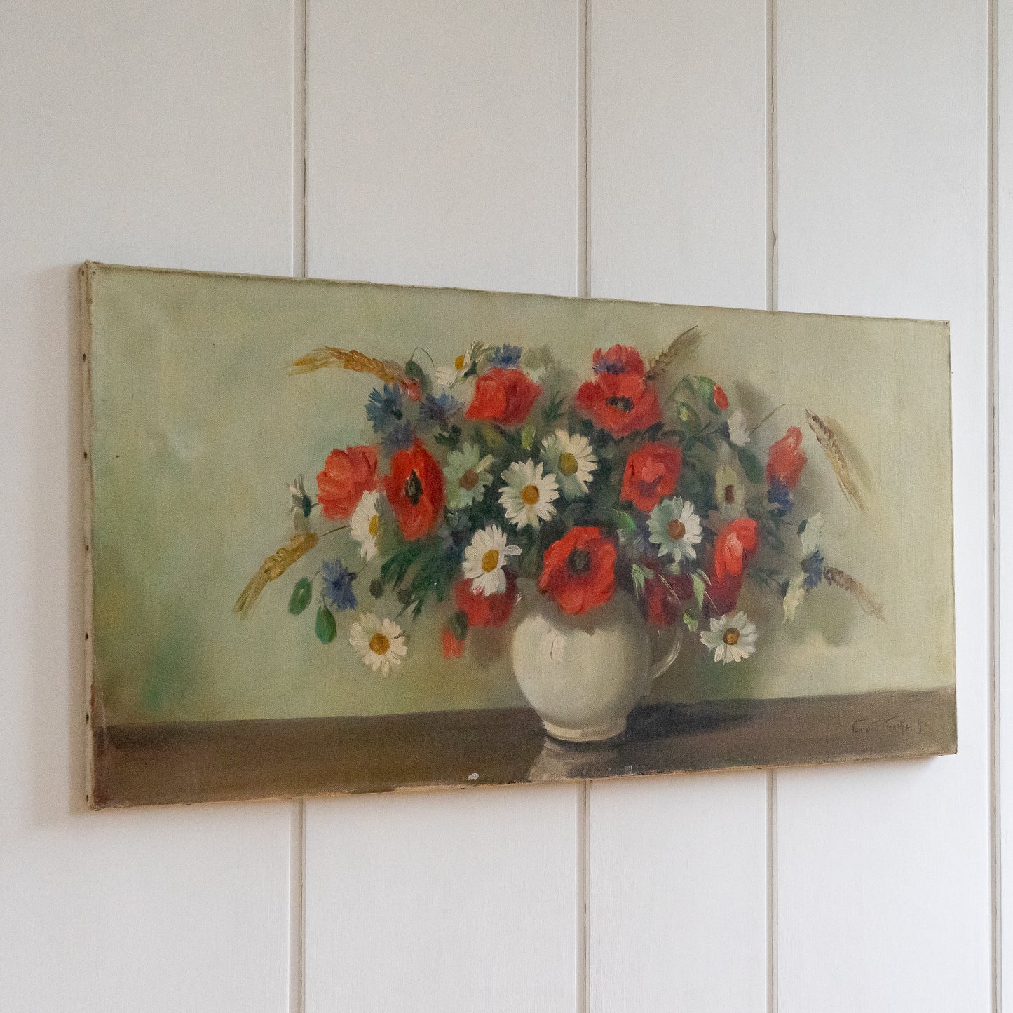 Large French Floral Oil painting