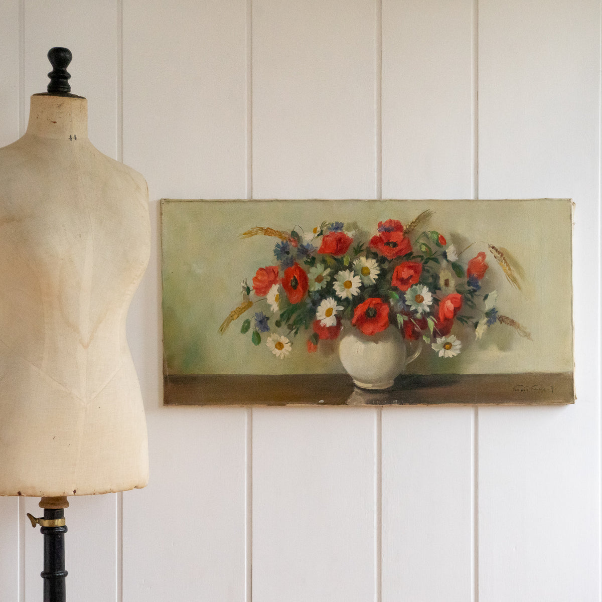 Large French Floral Oil painting – Goose Home and Garden