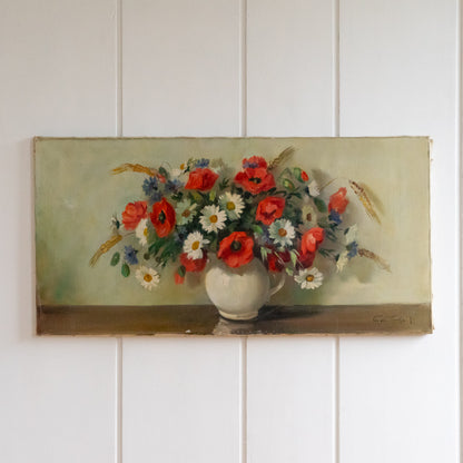 Large French Floral Oil painting