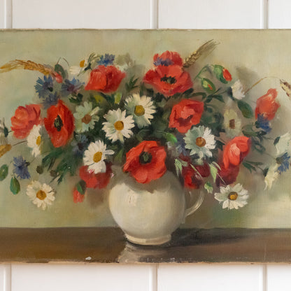 Large French Floral Oil painting