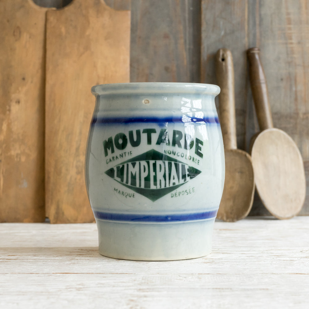 
            
                Load image into Gallery viewer, LARGE FRENCH MUSTARD POT
            
        