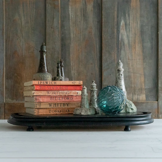 Large Oval Ebonised Dome Base