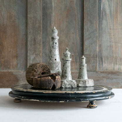 Large Round Ebonised Dome Base