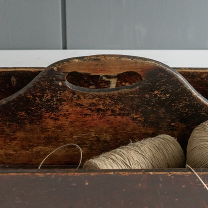 Large Rustic Cutlery Tray Caddy