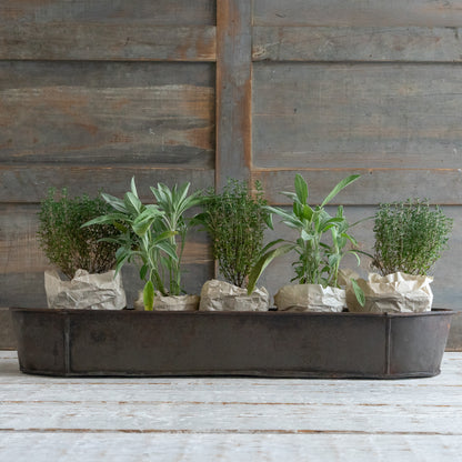 LARGE RUSTIC OBLONG CAKE TIN