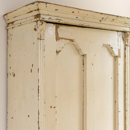 Large Rustic Timeworn Painted Cupboard