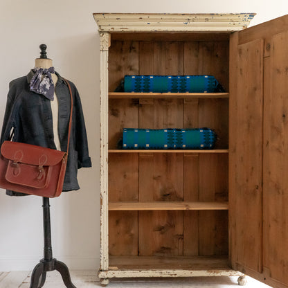 Large Rustic Timeworn Painted Cupboard