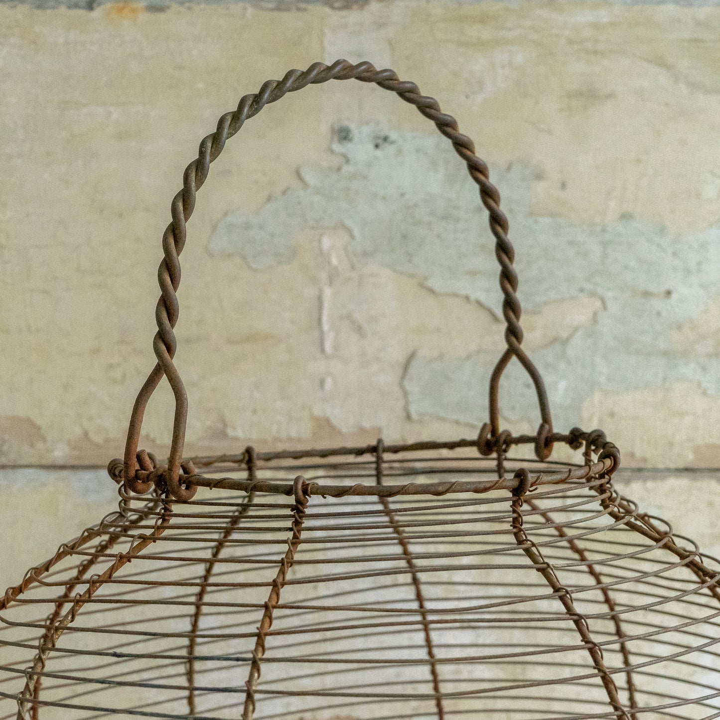 Large Rustic Wire Egg Basket