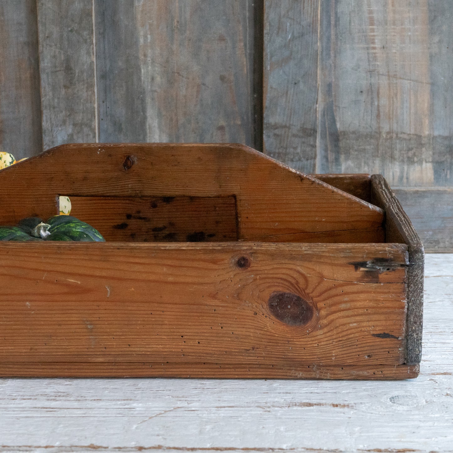 Large Rustic Wooden Caddy