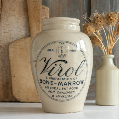 Ex Large Vintage VIROL Shop Display Jar
