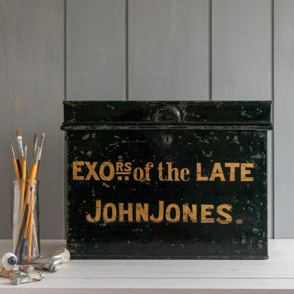 Large Vintage Deed Box