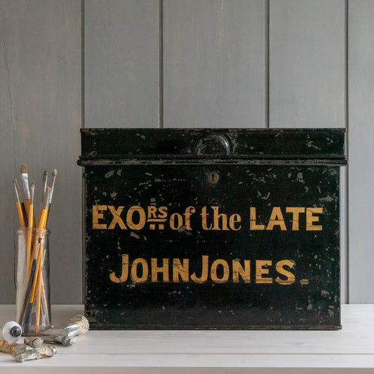 Large Vintage Deed Box