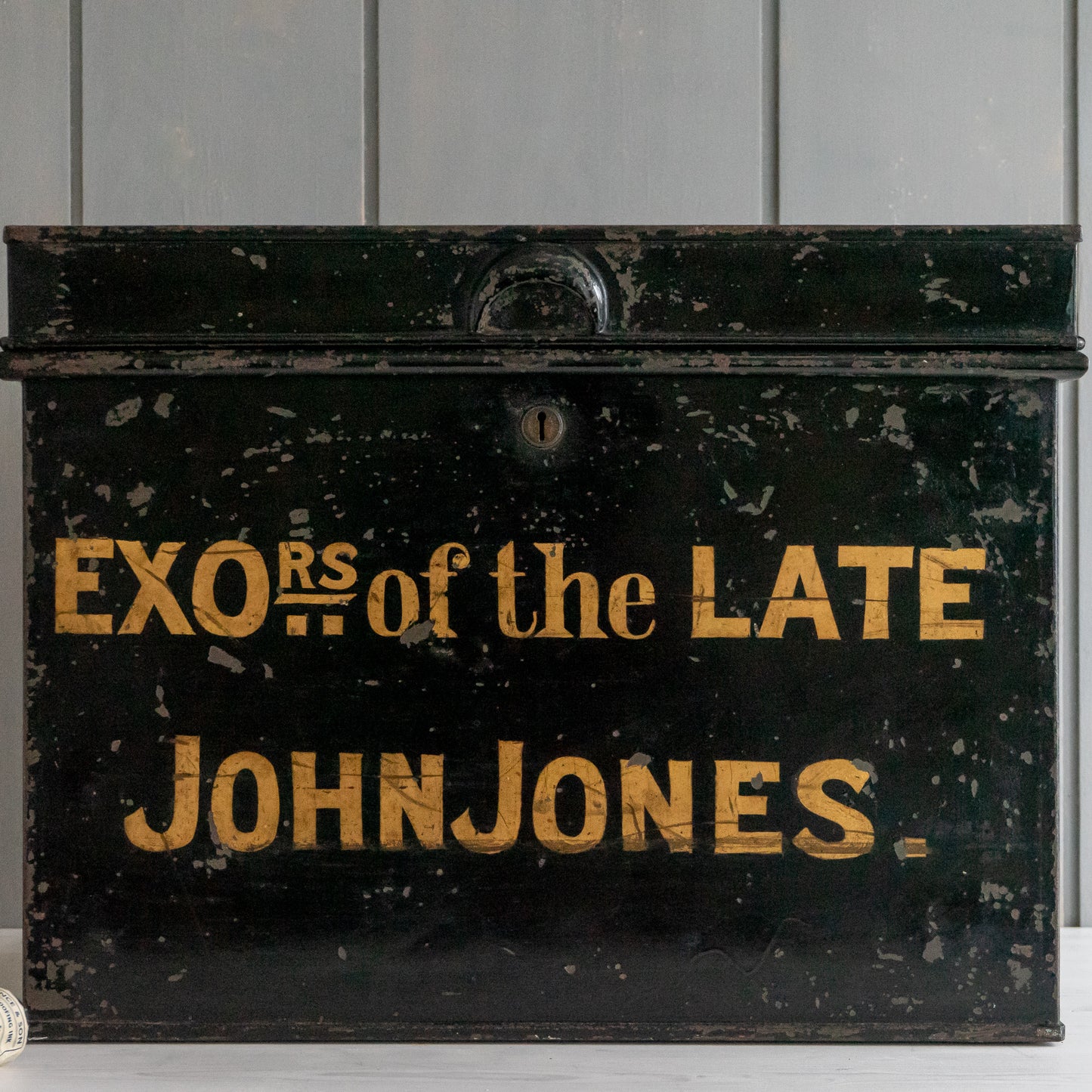 Large Vintage Deed Box